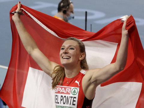 Ajla Del Ponte championne d'Europe du 60 m
