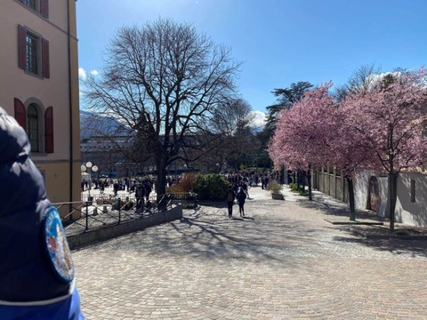 Une manif pacifique contre les mesures sanitaires à Sion