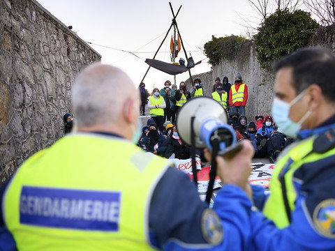 La ZAD du Mormont en cours d'évacuation