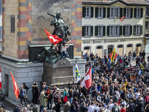 La police disperse un rassemblement à Altdorf (UR)