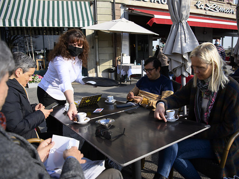 La clientèle au rendez-vous de la réouverture des terrasses