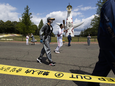 Premier cas de Covid-19 lors du relais de la flamme olympique