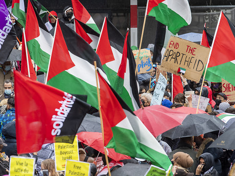 Manifestations de solidarité avec les Palestiniens à Genève et Bâle