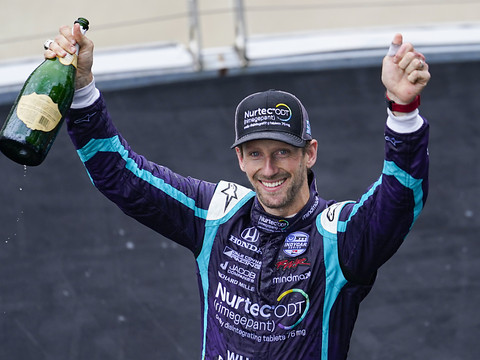 Grosjean 2e du GP d'Indianapolis
