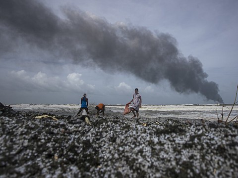 Enquête ouverte après la pollution du littoral sri-lankais
