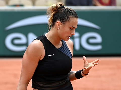 Elimination de la tête de série no 3 Aryna Sabalenka