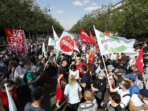 Manifestation contre un projet de campus chinois à Budapest