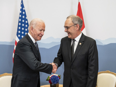 Début très protocolaire entre Joe Biden et Guy Parmelin