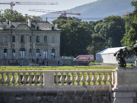Le président russe Vladimir Poutine a atterri à Genève