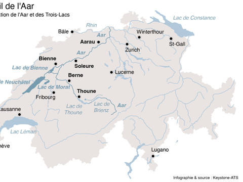 Système de régulation du niveau du lac de Bienne au barrage de Port
