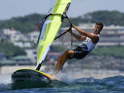 Mateo Sanz Lanz en course pour un podium
