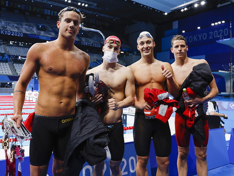 Le relais 4x200 m libre helvétique en finale