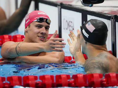 Ponti en finale du 100 m papillon avec le 3e temps des demies