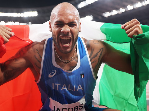 L'or du 100 m pour Marcell Jacobs