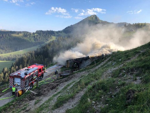 Chalet d'alpage en feu: 25 vaches sauvées
