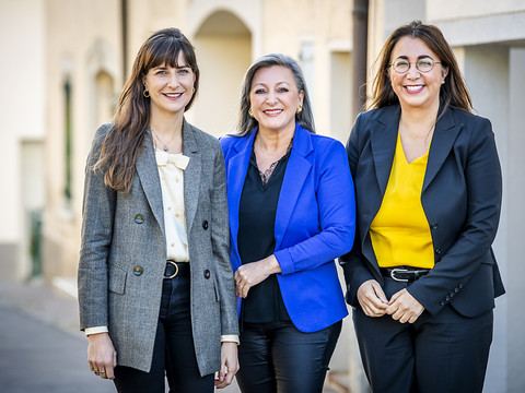 Nuria Gorrite, Cesla Amarelle et Rebecca Ruiz se représentent