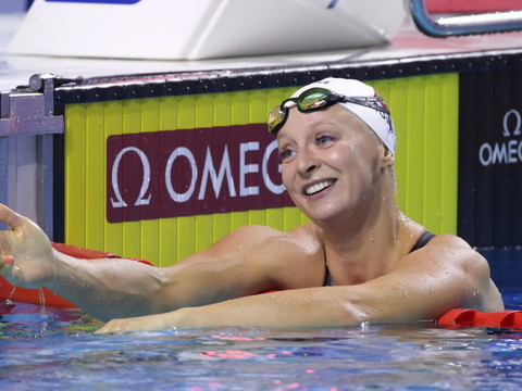 Maria Ugolkova en finale du 400 m 4 nages