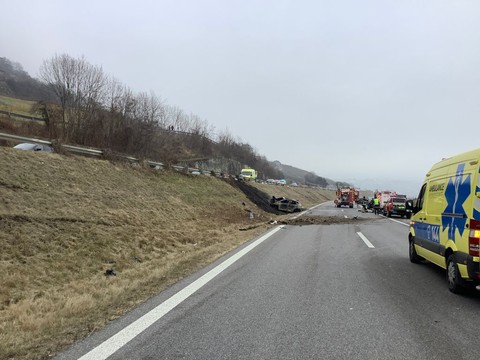 Autoroute fermée en direction du Valais après un accident mortel