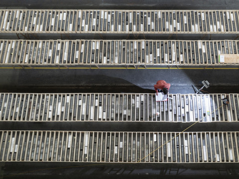 Des milliers de carottes de forage entreposées à Würenlingen (AG)