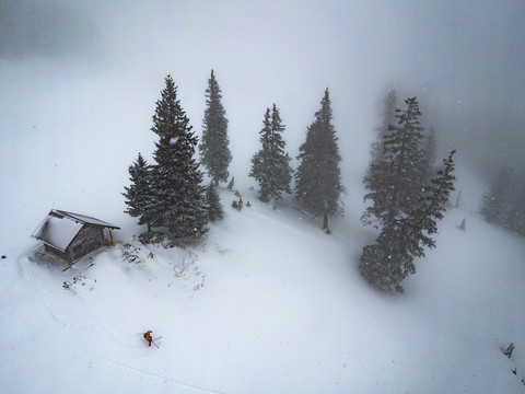 Fortes chutes de neige à l'est de la Suisse