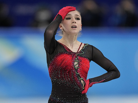 Kamila Valieva à l'entraînement