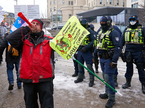 La contestation ne faiblit pas au Canada, malgré l'état d'urgence