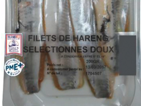 Aligro: des listérias dans des filets de hareng et d’églefin fumés