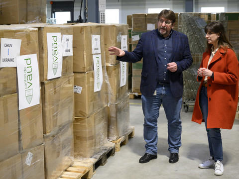 Le CHUV prêt pour une première livraison de matériel sanitaire