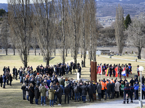 Hommage aux victimes de l'accident de car de Sierre