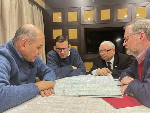 Les Premiers ministres polonais, tchèque et slovène sont à Kiev