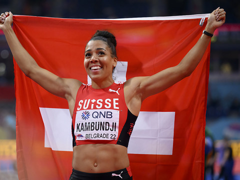 Mujinga Kambundji Championne du monde du 60 m