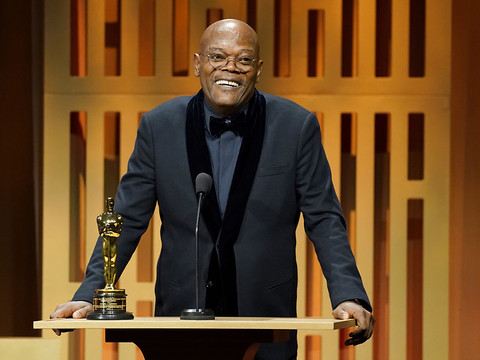 L'acteur américain Samuel L. Jackson reçoit un Oscar d'honneur