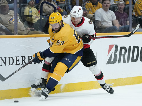 Aucun point pour Josi face à Ottawa