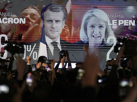 Réédition du duel Macron - Le Pen pour un second tour ouvert