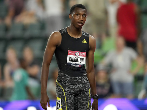 Erriyon Knighton (18 ans) court le 200 m en 19''49