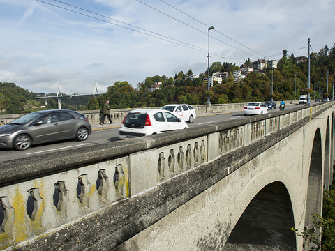 Chantier d'envergure pour le pont de Zaehringen à Fribourg