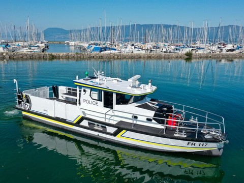 Un bateau flambant neuf pour la Police du lac fribourgeoise