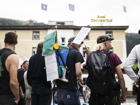Manifestation pour le climat peu courue à Davos (GR) avant le WEF