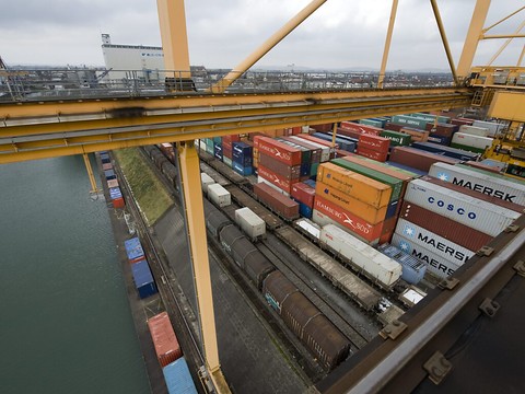 Moins de marchandises transportées dans les ports rhénans