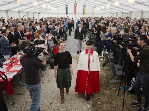 La présidente du National fêtée en Argovie avec six mois de retard