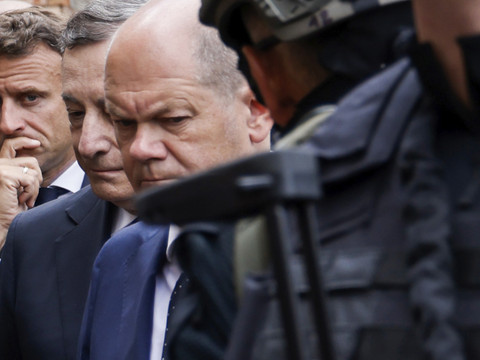 Macron, Scholz et Draghi en Pologne après leur visite à Kiev