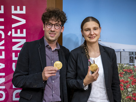 Maryna Viazovska et Hugo Duminil-Copin accueillis en star à Genève