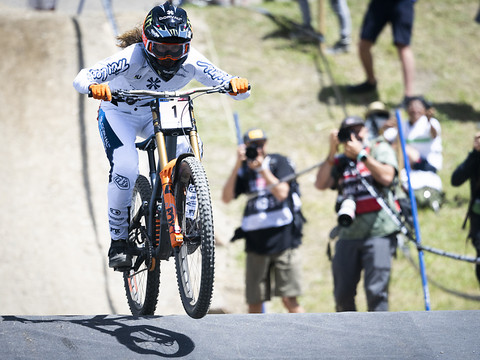 Camille Balanche sur le podium à Lenzerheide