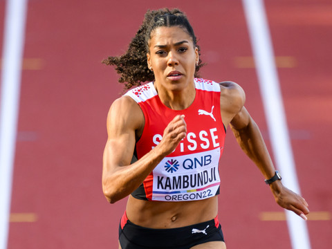 100 m: Mujinga Kambundji 5e, triplé jamaïcain