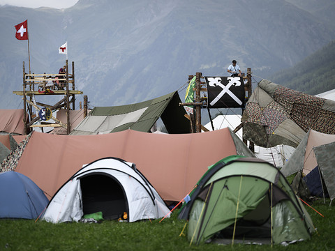 Les scouts traversent la Suisse pour rejoindre le Valais