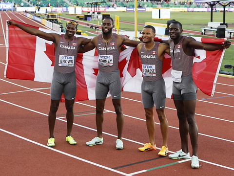 Les Etats-Unis battus dans le 4x100 m masculin