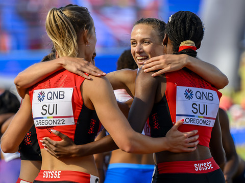 Les Suissesses en finale du 4x400 m à Eugene