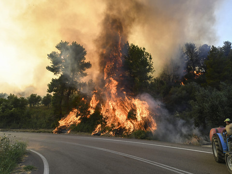 Les pompiers tentent de sauver un important parc national