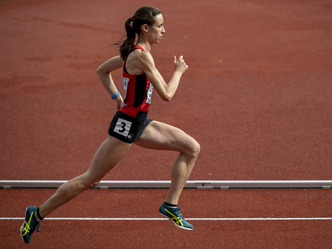 Lore Hoffmann et le 4x400 m dames en finale à Munich