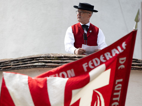 Ouverture de la Fête fédérale 2022 de lutte à Pratteln (BL)